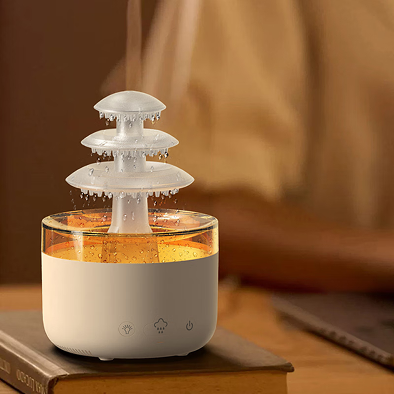 笨笨马加湿器香薰家用静音雾化器办公桌面学生宿舍床头便携式氛围夜灯高颜值可爱生日礼物女生BX02 乳白色高清大图