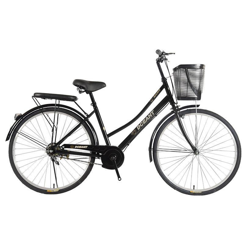 通勤自行车女24寸26寸轻便时尚普通学生单车淑女公主车复古代步车