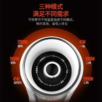 TCL 暖风机 TN-QG20-T8NR 遥控 家用暖风机办公室摇头电暖器热风扇立式节能省电暖气 白金
