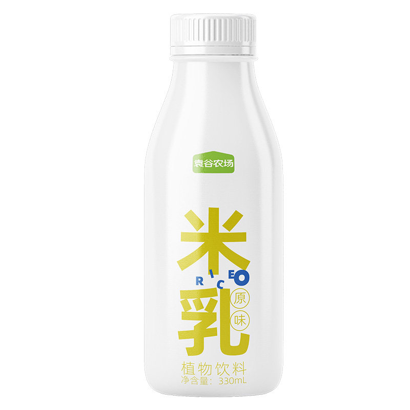 袁谷米乳330ml*8 早餐谷物饮料 含五常大米汁 奶茶店用醇厚米香米乳 米乳330ml*8