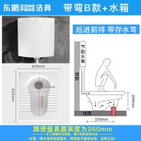 东鹏东鹏(DONG PENG)整装卫浴洁具马桶家用坐便器抽水喷射虹吸式坐厕地排小户型成人卫生间马桶盖板 家用蹲便套装（此规格不提供安装服务） 305MM晒单图