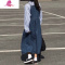 艳如飞牛仔背带裙女日系减龄学生长裙脚踝仙气森系文艺复古小个子连衣裙连衣裙
