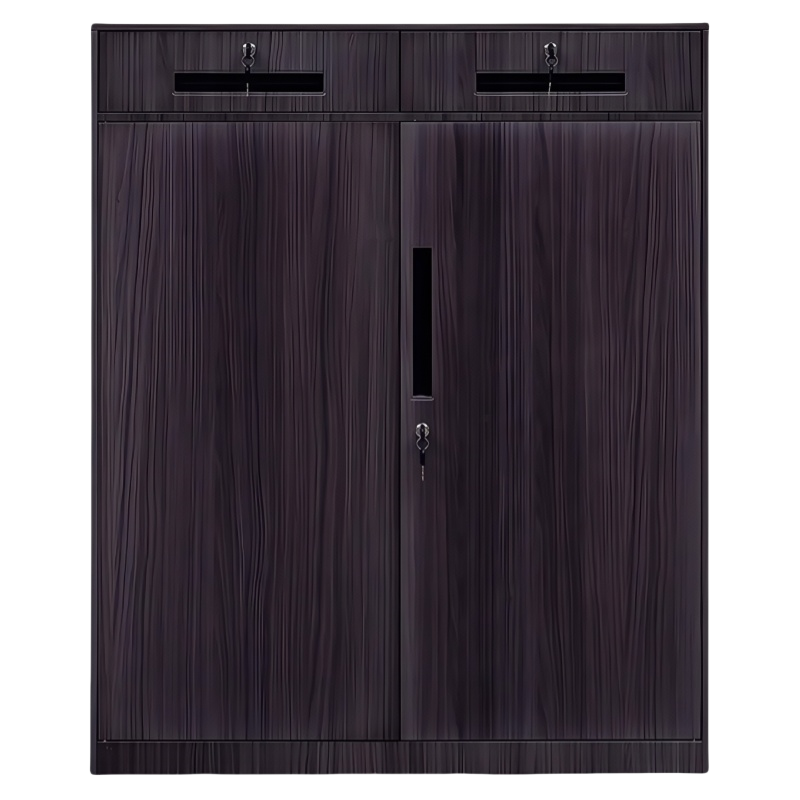 珂洋 文件柜矮柜 二斗下节(灰木纹) 台高清大图