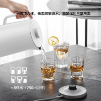 美的电水壶家用1.5L电热水壶防烫开水壶大容量烧水壶304不锈钢内胆双层防烫烧水壶MK-SHM1568