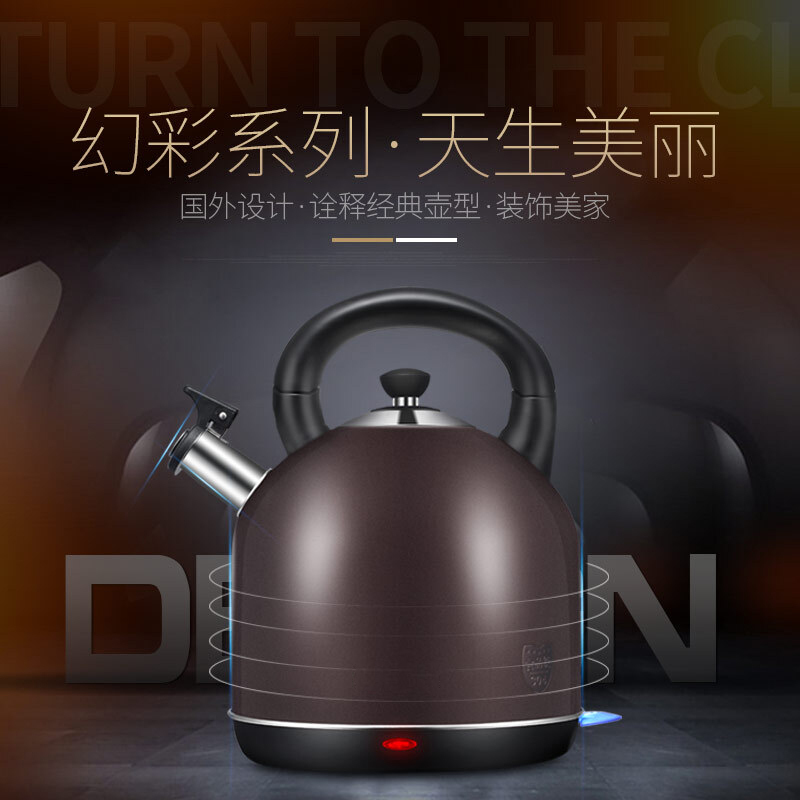 容声 RS502B-10电热水壶 5升 咖啡色