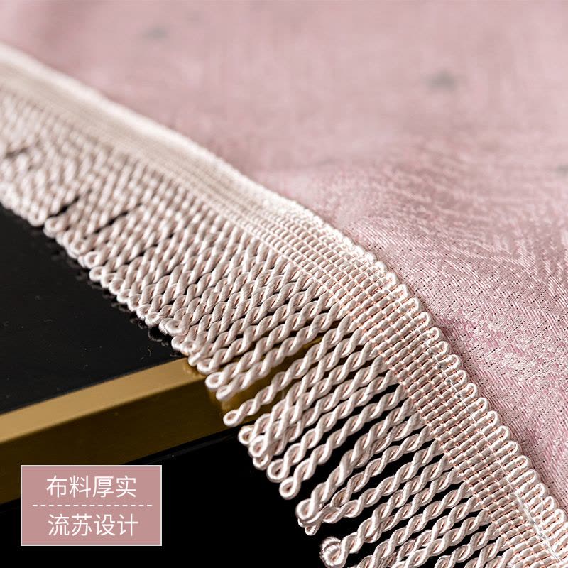 北欧电视柜盖布长方形粉色少女心桌布布艺茶几防尘罩盖巾梳妆台布图片