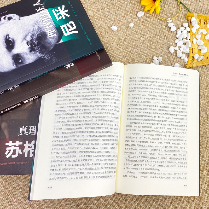[正版]全套4册 自由的奠基人卢梭+理智的狂人尼采+密涅瓦的猫头鹰黑格尔+真理的殉道者苏格拉底 中外历史名人物传记书青高清大图