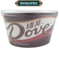德芙（Dove ）香浓黑巧克力252g 桶装 休闲零食 办公室零嘴