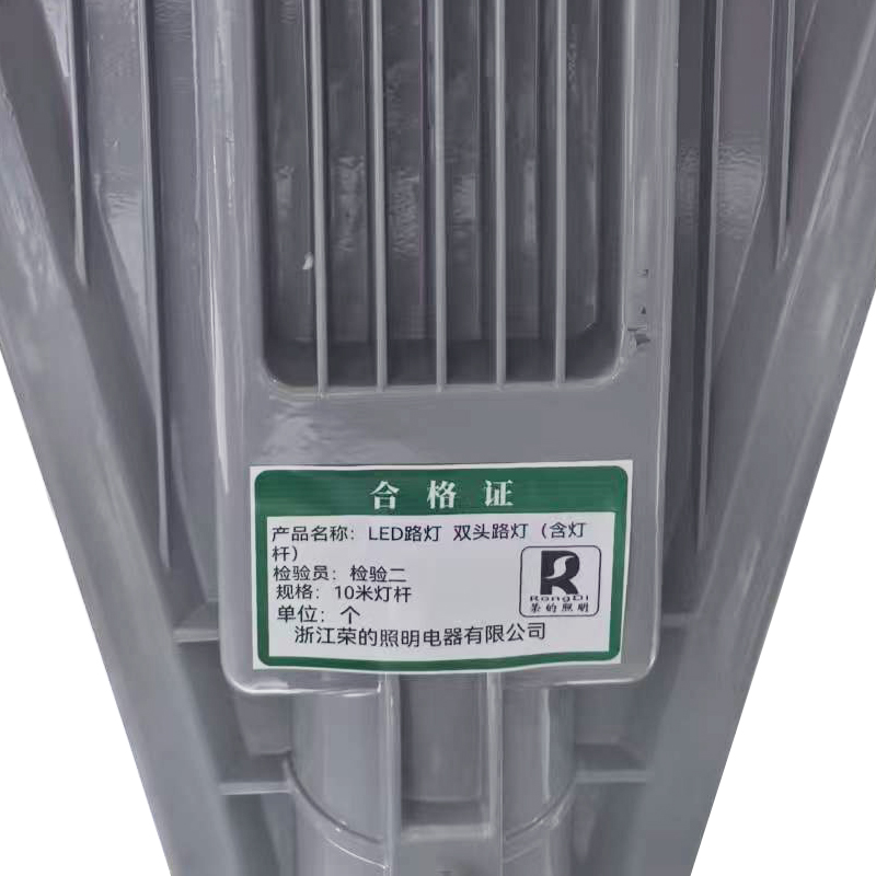 RS荣的LED路灯 双头路灯(含灯杆)10米灯杆/个高清大图