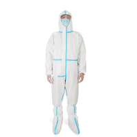 秝客(lefeke)医用耗材隔离衣连体型(含胶条)一次性防护衣服医疗连体密封防飞沫透气防尘医用防液体男阻隔喷溅女通用