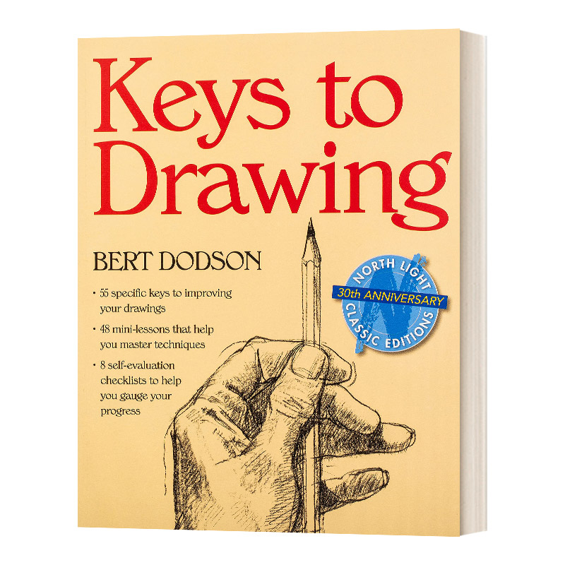 笔和墨水绘制景观素描 [正版]英文原版 Keys to Drawing 素描的诀窍 英文版 进口英语原版书籍高清大图