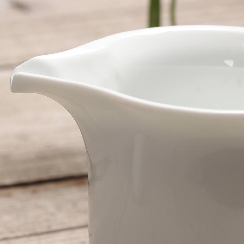 百鸿(Baihong)功夫茶具套装德化陶瓷高白玉瓷手绘盖碗茶杯茶具茶漏整套家用礼品 子母线玉瓷功夫茶具套装