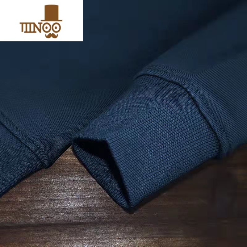 YANXU纯色百搭长袖新款学生青少年潮流长袖T恤上衣男女高清大图