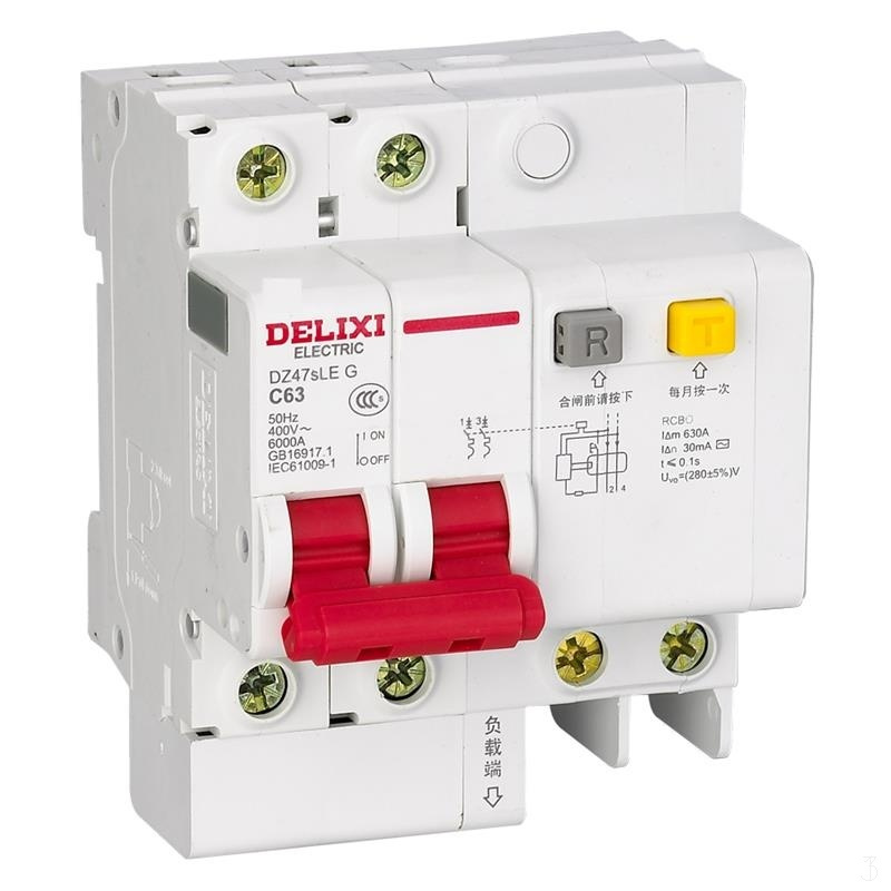 德力西 DELIXI ELECTRIC 领航者小型漏电断路器 DZ47sLE 4P C 40A 300mA.