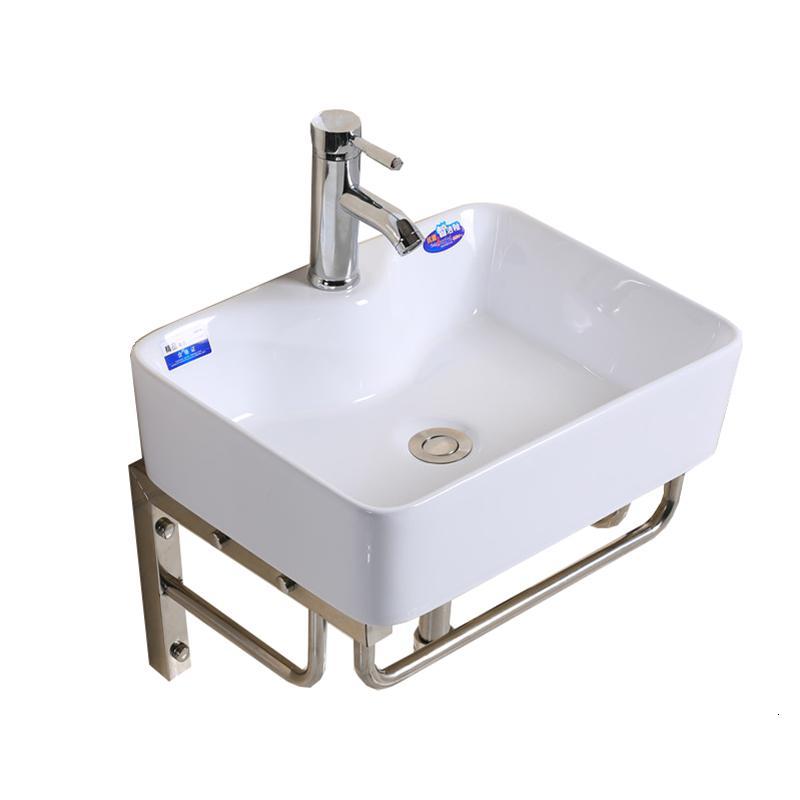 迷你洗手盆小户型卫生间挂盆三角阳台洗脸盆陶瓷面池盘简易挂墙式安心