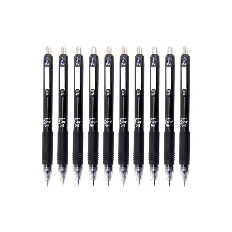 斑马zebracjj3cn按动签字笔zgrip系列水笔中性笔05mm办公文具三色可选