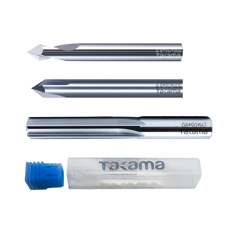 高松(takama)整体钨钢合金铰刀 整体硬质合金钢直柄绞刀8*70mm 直柄绞刀 902001高清大图