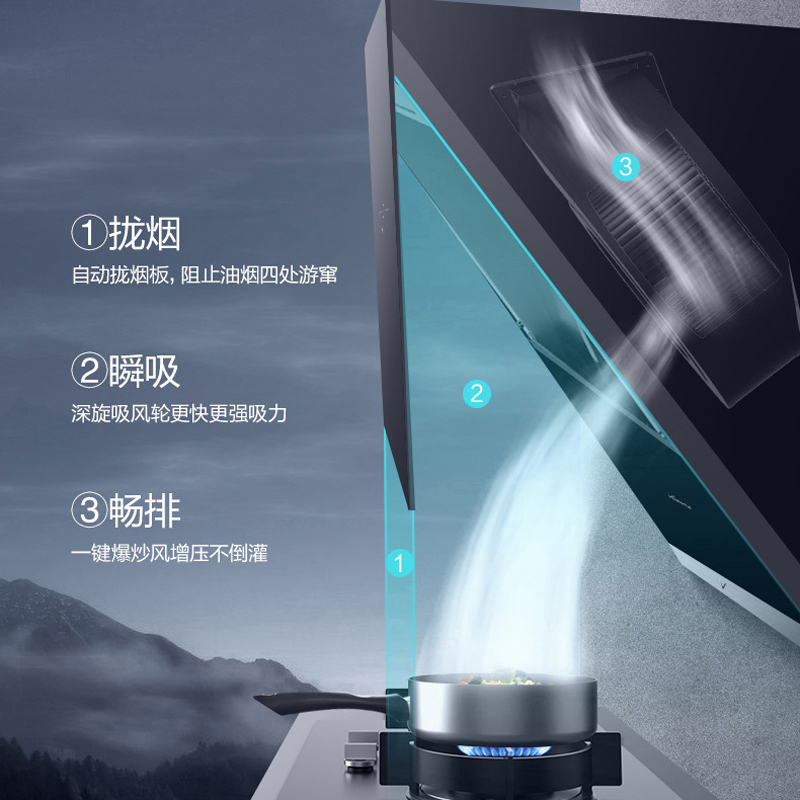 万和(Vanward)油烟机灶具套餐 烟灶套装 四件套 燃气灶 消毒柜 油烟机 小厨宝