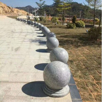 丰甲路障石球圆球挡车石40cm广场石墩子门墩