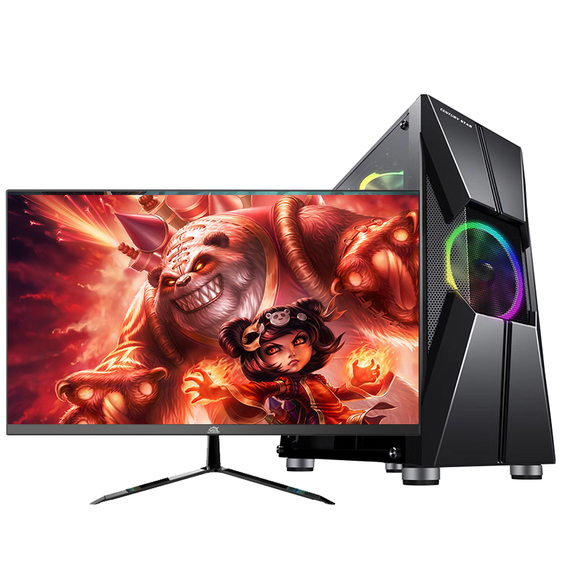 铭能 i9级十核E5-2670V2/GTX1060独显/16G内存/480G高速固态 台式电脑 台式机 电脑主机 组装电脑 家用办公商务娱乐炒股学生游戏电脑台式组装机+21.5英寸