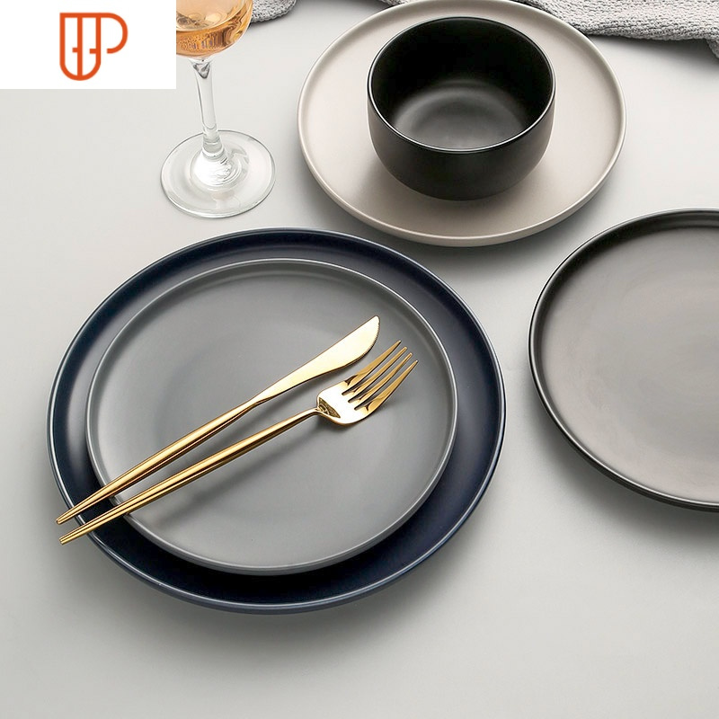 ins盘子北欧西餐盘牛排盘家用 创意菜盘早餐西餐盘