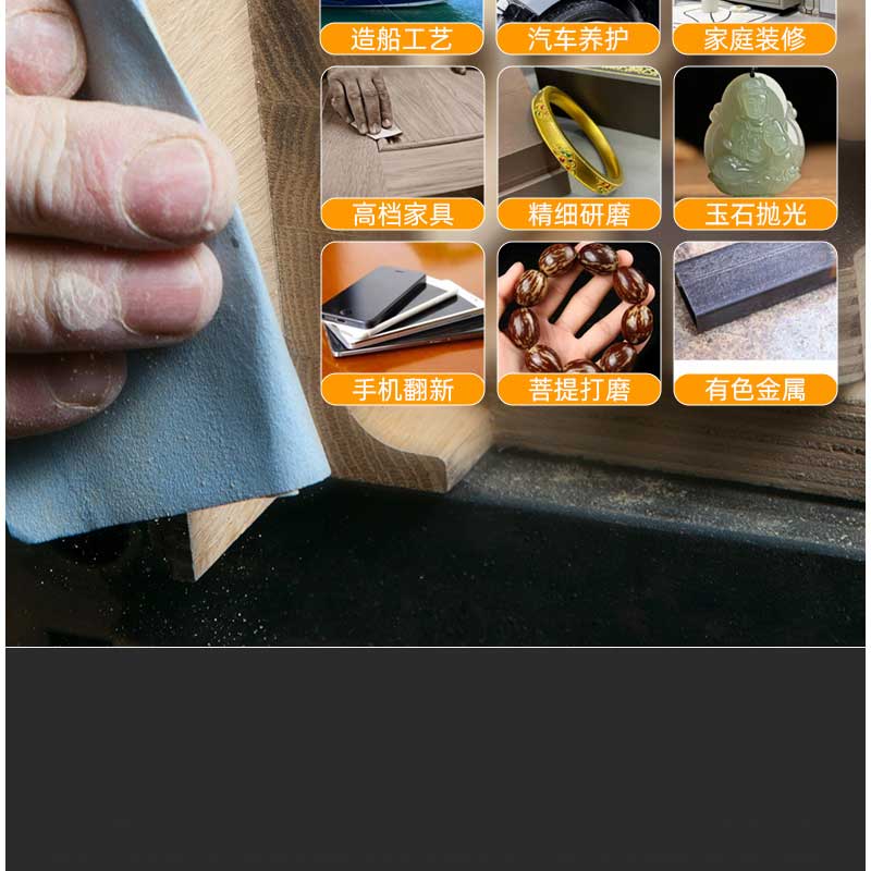 科赛龙 砂纸打磨抛光超细水磨水砂纸沙纸干磨磨砂纸细砂布片 2000目20张 1包高清大图