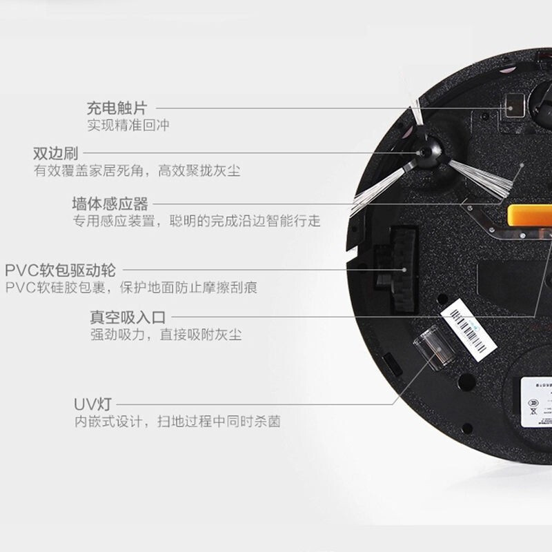 美的(Midea)扫地机家用清扫一体机拖擦地机智能吸尘器 自动充电扫地机器人 R1-L085B