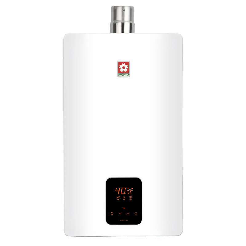 樱花(SAKURA)JSQ24-H 12L燃气热水器 CO防护 智能恒温 防冻强排 抗强风技术