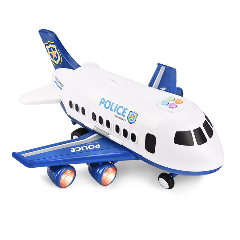 玩具飞机模型男孩儿童发光超大仿真惯性大号轨道汽车耐摔节日超大音乐