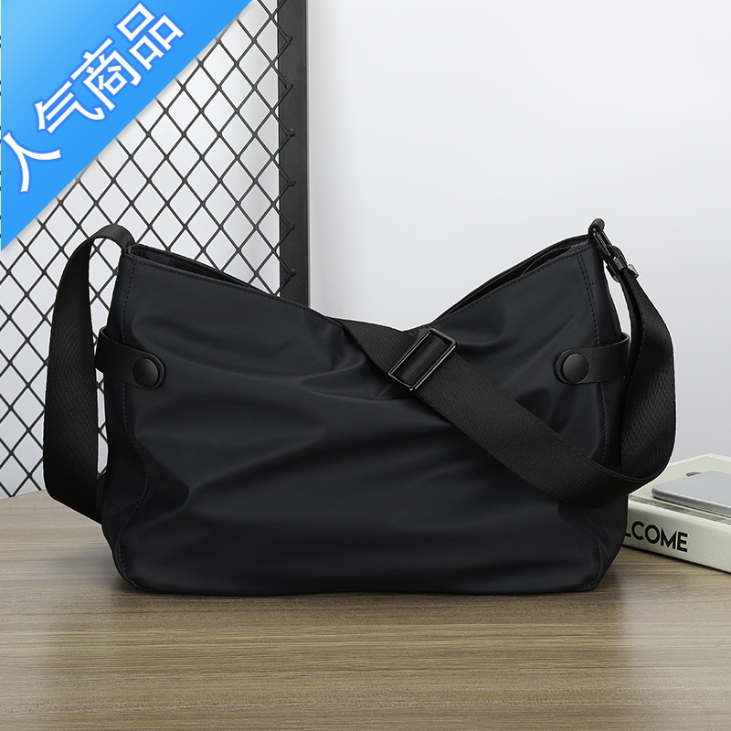 封后简约单肩包男包包斜跨小背包韩版斜挎包男士包包休闲大容量邮差包