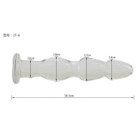 水晶玻璃阳具透明拉珠肛塞女用自慰成人玩具情趣用品后庭夫妻激情 2T-6_991