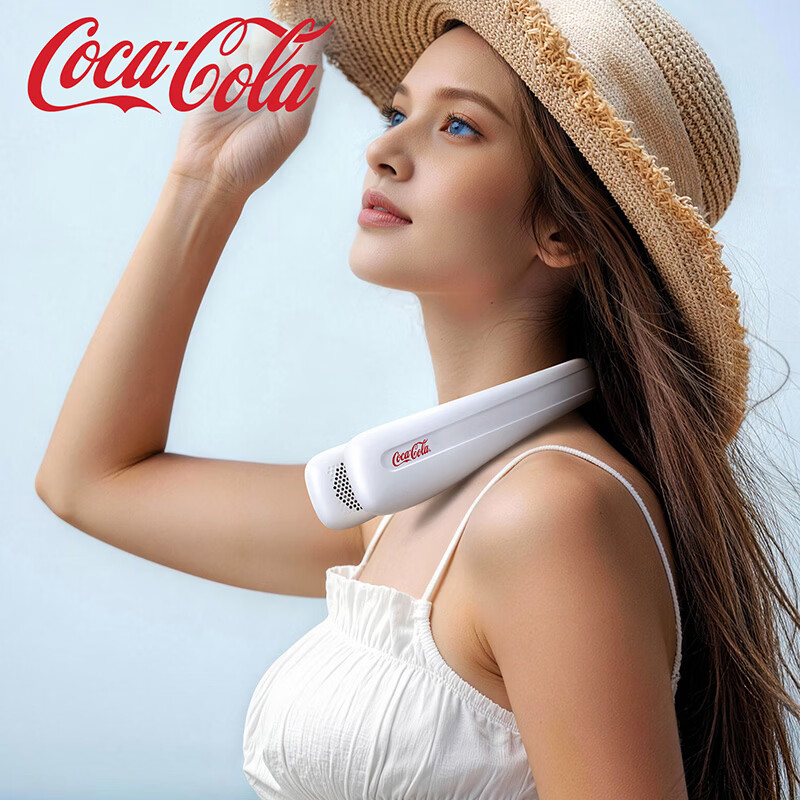 Coca Cola可口可乐 经典系列挂脖式便携风扇T83高清大图