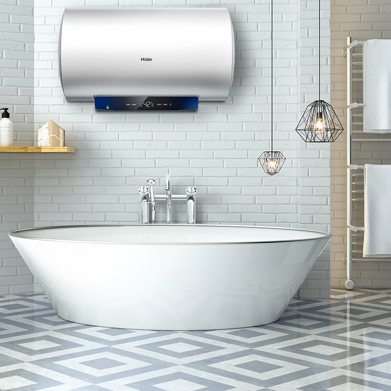 Haier/海尔80升电热水器家用卫生间储水式EC8001-MC3U1一级能效 智能速热 健康抑菌高清大图
