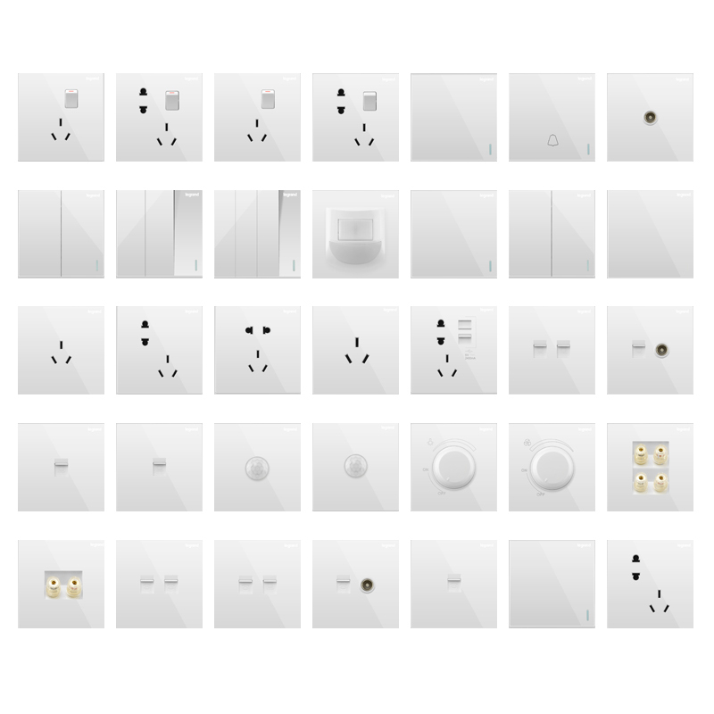 罗格朗(Legrand)开关插座面板仕典白色五孔多孔usb双控空调插16a智能家用家居86型