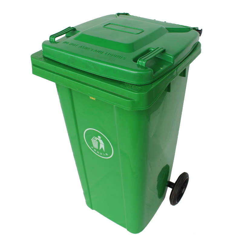 金迪乐环卫清洁带轮垃圾桶挂车款120升GCT120D/个 120升 /个