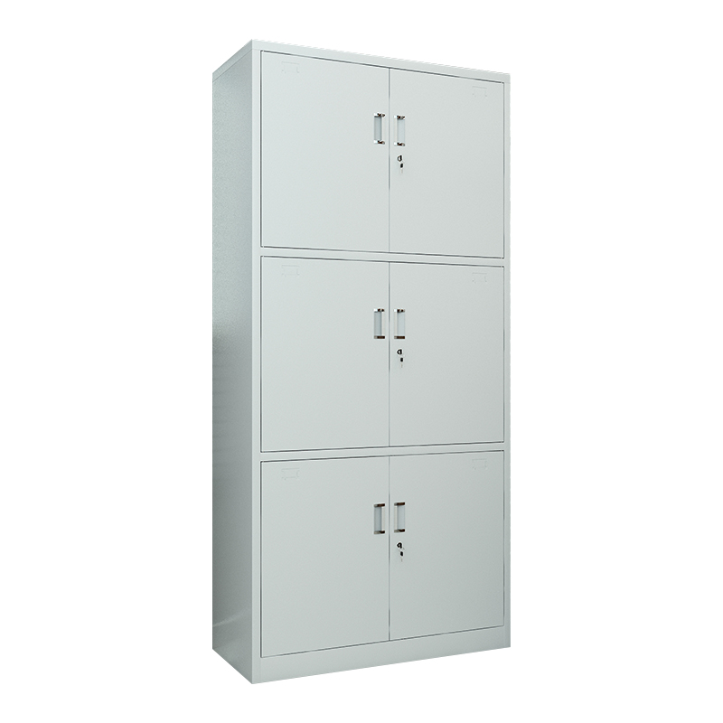 臻远ZY5062299 钢制厚板通三节文件柜 85*39*180cm(单位:台)灰白色