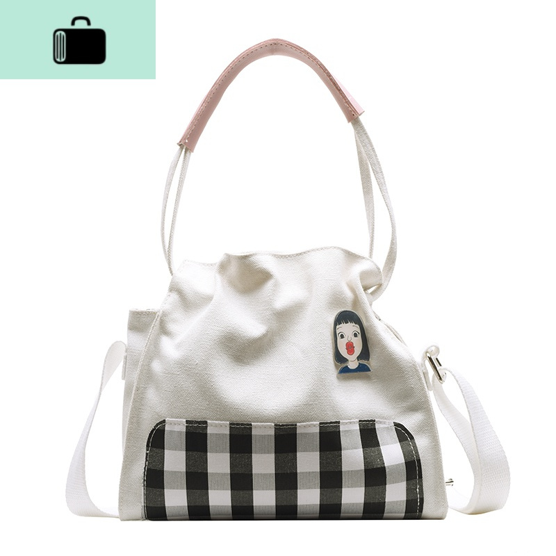 帆布小包包女2020新款潮夏天小清新仙女蕾丝包ins日系少女斜挎包new