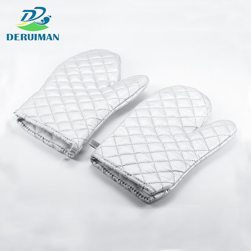 DERUIMAN加厚防烫手套微波炉烤箱隔热34cm烘焙手套高清大图