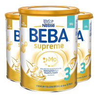 3罐|新版德国雀巢BEBA贝巴至尊版SUPREME婴幼儿奶粉3段830g/罐 10月龄以上 桑葚蜜膏金莺奖包括神