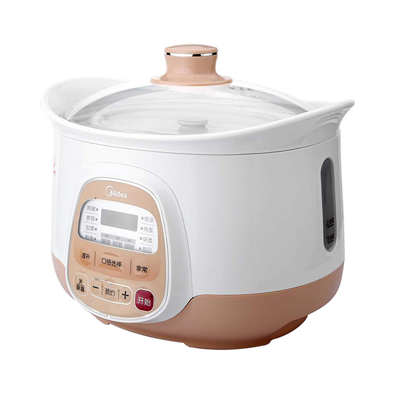 美的(Midea) 电炖锅 WBZS22A 智能白瓷内胆 家用多功能锅电煮锅不粘锅 2.2L/2.2升