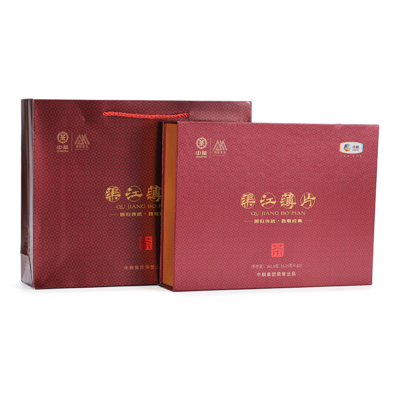 中茶 百年木仓 湖南安化黑茶 渠江薄片 礼盒装262.5g