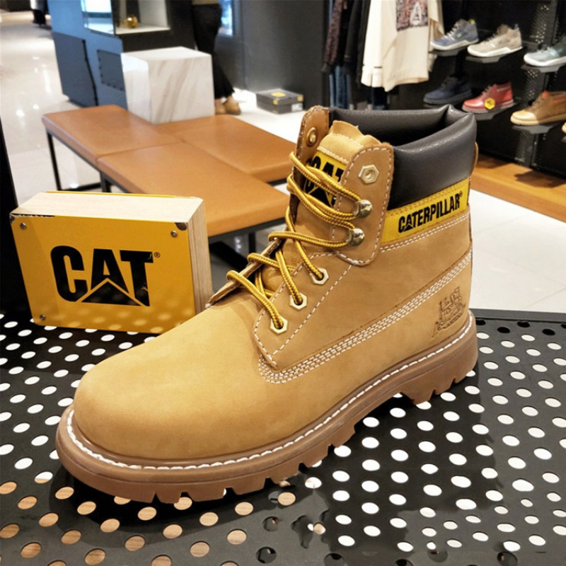 CAT男鞋 高帮工装鞋马丁靴男高帮大靴卡特正品秋冬户外休闲鞋潮