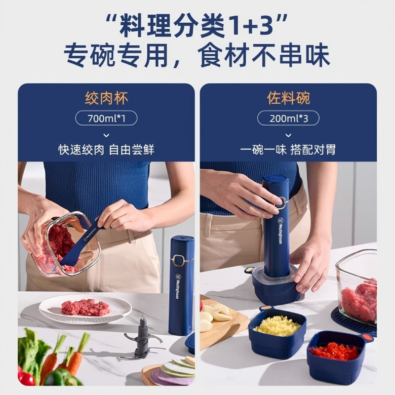 西屋Westinghouse 绞肉佐料机WLL70B白色高清大图
