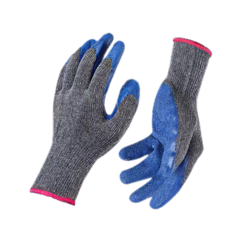 铂识 灰纱蓝挂胶手套 均码 副高清大图