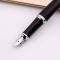 派克PARKER 钢笔 都市磨砂黑杆白夹墨水笔 学生商务办公文具用品 可吸墨可替换墨囊0.5mm金属不锈钢F笔尖