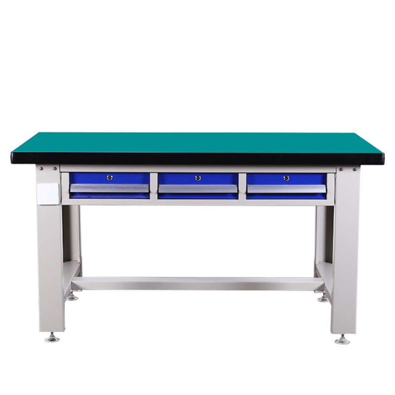 铭思达重型钳工操作台1.8米平三抽张高清大图