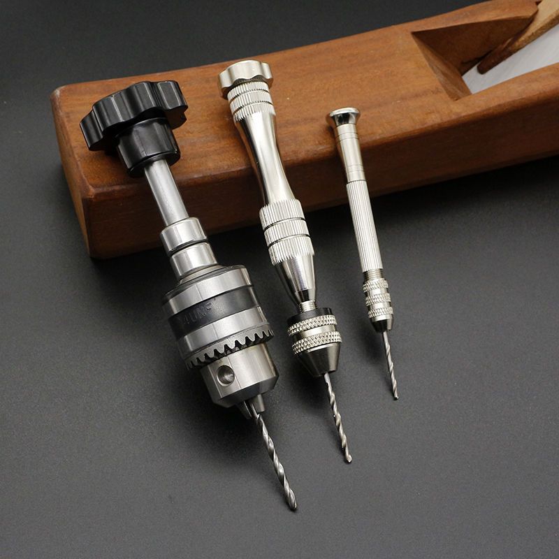 手捻钻 手拧钻手工迷你手钻串珠打孔器文玩手工钻木工diy钻孔工具 0.
