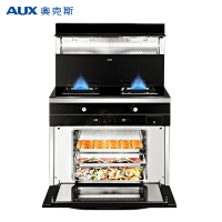 AUX奥克斯集成灶 厨房家用蒸箱款一体灶 一级能效 自动清洗 下排侧吸式 烟灶联动 自动翻盖天然气 Z711B