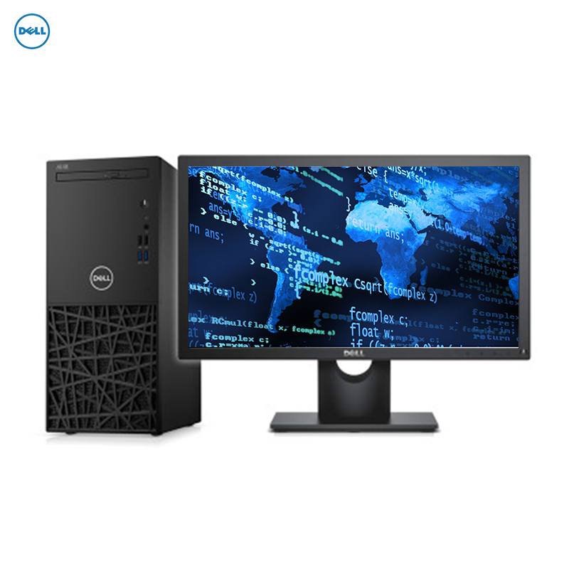 戴尔(DELL)成铭3980 商用台式电脑 21.5英寸显示器(i7-8700 4GB 1TB 2G独显 刻录 W10H)商用办公 家用娱乐 性价比机 企业采购 学生用机