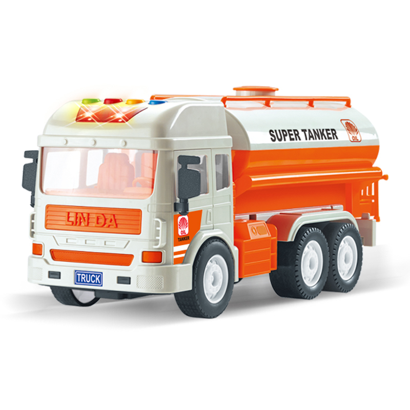 林达会讲故事的城市服务车油罐车80304工程玩具车益智男孩玩具